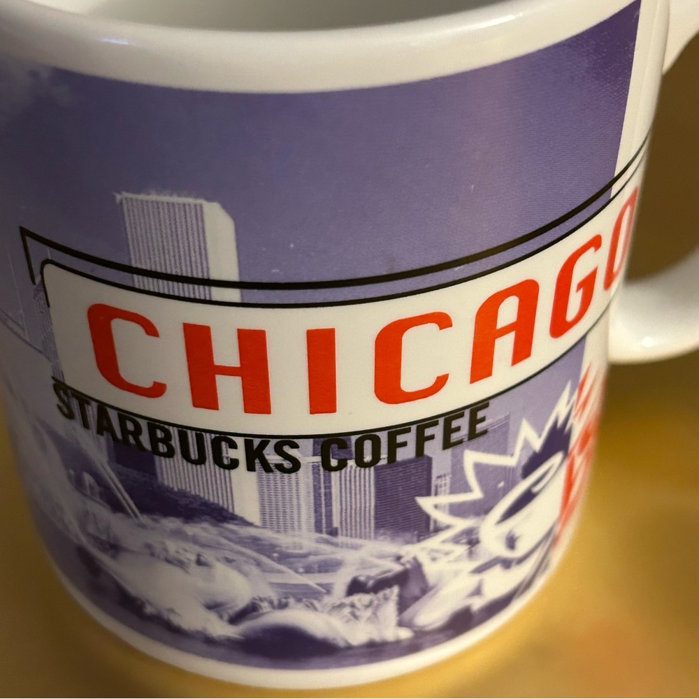 Starbucks CHICAGO City Skyline Vintage Coffee Mug City Parks Large Cup 1998